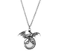 Colliers Colliers Steampunk personnalisés Pendentif Chaîne Choker, Collier Lumineux Pendentif Dominateur for Homme Collier Lumineux Hip-Hop Mode Hipster Accessoires (Color : Ancient Silver~Blue Light