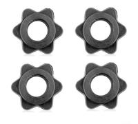 Colliers de barre d'haltères, colliers de poids Spinlock standard, écrous hexagonaux antidérapants en plastique pour la maison, la gym, l'haltérophilie, l'entraînement