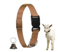 Colliers De Chèvre avec Clochettes | Collier Réglable en Nylon avec Sonnette,Accessoires pour Animaux De Compagnie À Boucle À Dégagement Rapide Et Son Clair pour Cou De Petits Animaux Bovins Ovins