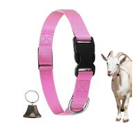 Colliers De Chèvre avec Clochettes,Collier Réglable en Nylon avec Sonnette - Collier Cervical avec Boucle À Détachement Rapide Son Clair Design Anti-Perte pour Animaux De Ferme