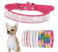 Colliers de chien Bling pour chiens de grande taille, collier mignon avec strass en cristal pour chiennes femelles, paillettes scintillantes, réglables pour animaux de compagnie de grande et grande
