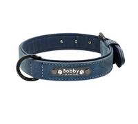 Colliers De Chien en Cuir pour Petits Chiens De Taille Moyenne Gravure Nom et Numéro De Téléphone Color2,S