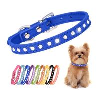 Colliers de chien en strass pour petits chiens Collier fantaisie Bling Diamant Chiot S