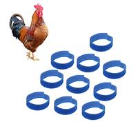 Colliers de Coq Colliers de Coq à Crochet sans accroc Bandes de Cou réduisant Le Bruit Dimensions 18 à 2 cm Convient aux Canards et aux oies Réduit efficacement Le Volume du Chant (Bleu)