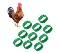 Colliers de Coq Colliers de Coq à Crochet sans accroc Bandes de Cou réduisant Le Bruit Dimensions 18 à 2 cm Convient aux Canards et aux oies Réduit efficacement Le Volume du Chant (Vert)