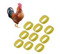 Colliers de Coq Colliers de Coq à Crochet sans accroc Bandes de Cou réduisant Le Bruit Dimensions 18 à 2 cm Convient aux Canards et aux oies Réduit efficacement Le Volume du Chant (Jaune)