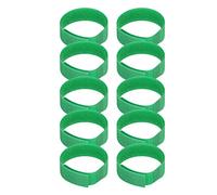 Colliers de coq, Design réglable Boucles de poulet en nylon souple Colliers de cou Anti-bruit Sangle de volaille, comme les poulets et les oies de canard (GREEN)