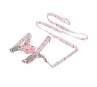Colliers de Laisse pour Chaton, Gilet rembourré pour cochons d'Inde, chaîne Ras du Cou pour Chien, Lapin, Harnais Respirant pour Animal de Compagnie, Chat, Chiot (Rose 121 x 1,5 x 0,4 cm)