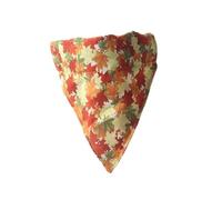 Colliers de luxe pour chat avec nœud papillon et clochette | Boucle à dégagement rapide sûre | Colliers pour chat ZACAL (bandana orange feuille d'érable automne)