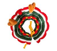 Colliers de Noël pour Chiens,Collier d'hiver pour Chien - Elk Antlers Design Automne Noël Dog Neck Warmer - Écharpe chauffante en Tricot pour Chien, Festival d'hiver, écharpe de Festival pour Animaux