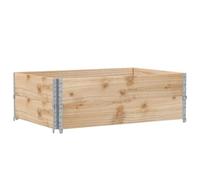 vidaXL Colliers de palette 2 pcs 120x80 cm bois de pin solide