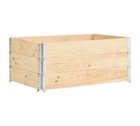 Colliers de palette 3 pcs 100x150 cm Bois de pin solide