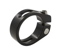 Colliers De Selle Pour VéLo 31.8/34.9 Mm vtt siège de vélo en alliage d'aluminium tige selle pince Tube Clip pièces(Black 31.8)