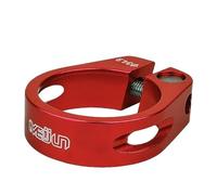 Colliers De Selle Pour VéLo 31.8/34.9mm Lega Di Alluminio VTT Bici Da Strada Reggisella Morsetto Ciclismo Tubo Clip Parti Della(34.9mm red)