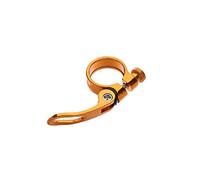 Colliers De Selle Pour VéLo Alliage D'aluminium 31.8mm MTB Vélo De La Route SEATPOSTS Pince Selle Elément Rechange À Cyclage Cyclisme Rapide Remise Clip Pièces(Gold)