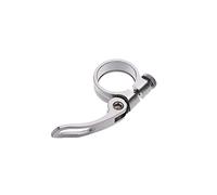 Colliers De Selle Pour VéLo Alliage D'aluminium 31.8mm MTB Vélo De La Route SEATPOSTS Pince Selle Elément Rechange À Cyclage Cyclisme Rapide Remise Clip Pièces(Silver)