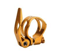 Colliers De Selle Pour VéLo CLAMPS DE SIÈGE À VOYE PIEDS REMARQUE RAPIDE 31.8mm / 34.9mm Clip en alliage d'aluminium for les accessoires de vélo route montagne(Gold-31.8)