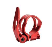 Colliers De Selle Pour VéLo CLAMPS DE SIÈGE À VOYE PIEDS REMARQUE RAPIDE 31.8mm / 34.9mm Clip en alliage d'aluminium for les accessoires de vélo route montagne(Red-31.8)