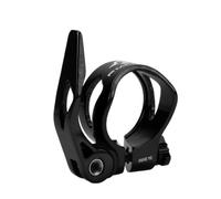 Colliers De Selle Pour VéLo CLAMPS DE SIÈGE À VOYE PIEDS REMARQUE RAPIDE 31.8mm / 34.9mm Clip en alliage d'aluminium for les accessoires de vélo route montagne(Black-34.9)
