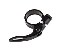 Colliers de Selle pour Vélo,Collier de Selle 2 pièces en alliage d'aluminium Potence rapide 31.8mm VTT Vélo Vélo Selle Selle de serrage rapide Release Pièces de rechange for vélos(Black)