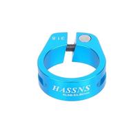 Colliers De Selle Pour VéLo Collier de serrage for tige selle télescopique 31,8/34,9 mm, compatible VTT 27,2/28,6/31,6(Blue 31.8MM)