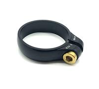 Colliers De Selle Pour VéLo Mbt Siège de vélo Pince poste 9.2g Alliage d'aluminium UlraLeight Verrouille Serrure siège Partie cyclisme Un 31,8 mm / 34,9mm(Light Grey)