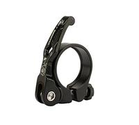 Colliers De Selle Pour VéLo MTB Pince de tige bicyclettes à la libération rapide sellette cyclisme ultra-légère Montage du support 31.8mm 34.9mm Accessoires vélo(34.9mm Black)
