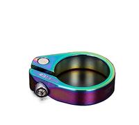 Colliers De Selle Pour VéLo Pince de tige selle vélo route vtt 31.8 34.9mm pinces montagne ultralégères en alliage d'aluminium pièce cyclisme(TS31-34.9mm colorful)