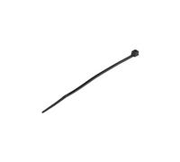 StarTech.com 4"(10cm) Cable Ties, 1/16"(2mm) wide, 7/8"(22mm) Bundle Diameter, 18lb(8kg) Tensile Strength, Nylon Self Locking Zip Ties with Curved Tip, 94V-2/UL Listed, 100 Pack, Black - Nylon 66 Plastic - TAA (CBMZT4B) - attache câble - Conformité TAA
