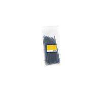 StarTech.com 20cm(8") Cable Ties, 4mm(1/8") wide, 55mm(2-1/8") Bundle Diameter, 22kg(50lb) Tensile Strength, Nylon Self Locking Zip Ties with Curved Tip, 94V-2/UL Listed, 100 Pack, Black - Nylon 66 Plastic - TAA (CBMZT8B) - attache câble - Conformité TAA