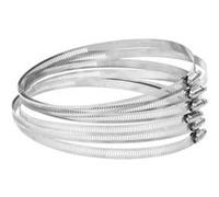 Colliers de serrage 6 pcs 91 220 mm acier inoxydable 304 Argent G
