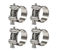 Colliers de Serrage à Boulon en T, 29-31mm Collier d'échappement Universel pour Voitures et Motos, 304 Acier Inoxydable Colliers de Manchon (4 Pièces)
