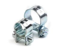 Colliers de serrage à double oreille, 60/135 pièces, 8-18 mm, entraînement par vis sans fin, colliers for tuyaux d'eau et carburant, assortiment clips(60pcs)