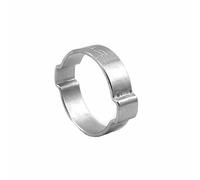 Colliers de serrage à double oreille en acier inoxydable 304 - Lot de 20/40 for tuyaux de gaz, d'eau, de carburant et de silicone | Anneaux de sertissage résistants(17-40mm 40Pack)