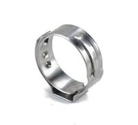Colliers de serrage à oreille unique en acier inoxydable 304, assortiment de 50 pièces, 5,3 à 42 mm, pour sceller les tuyaux de 19,4 à 22,6 mm.