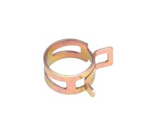 Colliers de serrage à ressort galvanisés en acier au manganèse 65MN, diamètre intérieur 15 22 mm, boucle élastique force brute, cerceau for tuyau d'eau, 10/20/50/100 pièces(15mm 50Pcs)