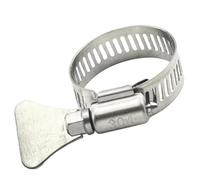 Colliers de serrage à vis sans fin, 2 à 10 pièces, 6 à 95 mm, réglables, en acier inoxydable, for conduites d'eau, automobiles et mécaniques(6-12mm 10pcs)