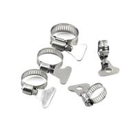 Colliers de serrage à vis sans fin, 2 à 10 pièces, 6 à 95 mm, réglables, en acier inoxydable, for conduites d'eau, automobiles et mécaniques(46-70mm 2pcs)