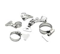 Colliers de serrage à vis sans fin, 5/10 pièces, 6-44mm, clé réglable, collier de serrage en acier inoxydable for tuyau d'eau, mécanique automobile(10pcs 16-25mm)