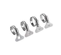 Colliers de serrage à vis sans fin réglables, 10 pièces, 6-44 mm, en acier inoxydable, for conduites d'eau, automobiles et mécaniques(10pcs 19-29mm)