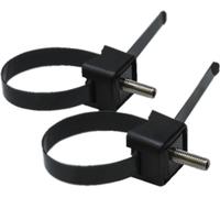 Colliers de serrage ABUS LH-Adapter - pour fixer les antivols de cadre sur la roue - Noir