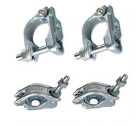 Colliers de serrage acier zingué, 42-48 mm, pour montage d'échafaudage | Lot de 4 unités assurant un rapport équilibré entre quantité nécessaire et besoins logistiques sur vos projets.