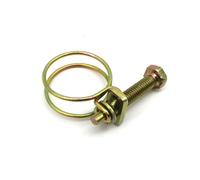 Colliers de serrage, colliers, 10 pièces collier réglable double fil matériel fixation plomberie(5057mm)