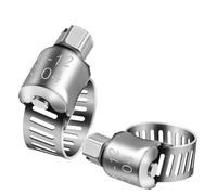 Colliers de serrage, Colliers de serrage à vis sans fin réglables en acier inoxydable(90 110 mm)