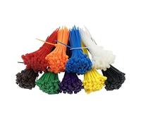 colliers de serrage, colliers de serrage pour câbl Lot de 100 serre-câbles en nylon coloré 3 x 150 mm, autobloquants plastique(Orang)