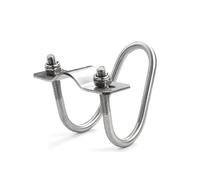 colliers de serrage croisés, Collier de serrage croisé en acier inoxydable 304, Double boulon forme U, plusieurs tailles(M8X60X20)