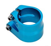 Colliers de serrage double couche pour selle de vélo en taille 34 39 mm, parfaitement compatibles avec la plupart des vélos de montagne (bleu)