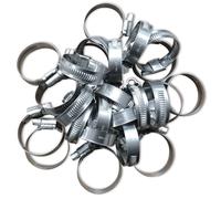 COLLIERS DE SERRAGE DURITE TUYAU INOX A4 AISI316 MARIN W5 LARGE 12 MM - Serrage 25 x 40 (25)