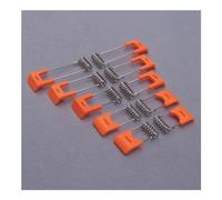 Colliers de serrage en acier inoxydable, Lot de 10 pinces à ressort en acier for plafonnier LED, circlips avec manchon caoutchouc, accessoires d'éclairage DIY, petits ressorts compression(Length 35mm)