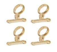 Colliers de serrage en laiton, lot 4, base à deux trous pour support conduits rail rond, intérieur et extérieur, options diamètre intérieur: 0,59po,87po, 1,10po,38po,65po 2,13po(28mm)